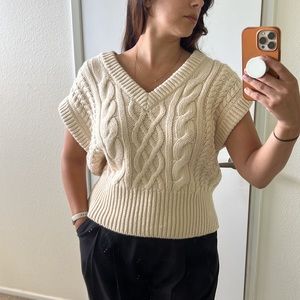 Shona Joy cable-knit sweater, size S